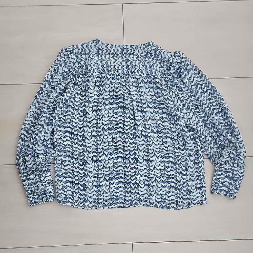 Intermix Blue Patterned Top - image 4